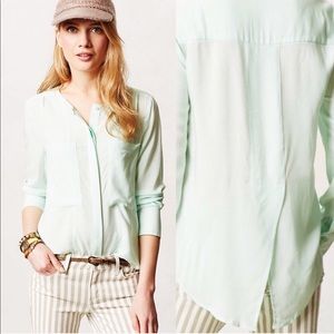 Maeve Anthropologie Clara Button Up Blouse